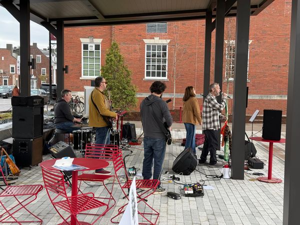Sector7G performing at the Dedham Town Green